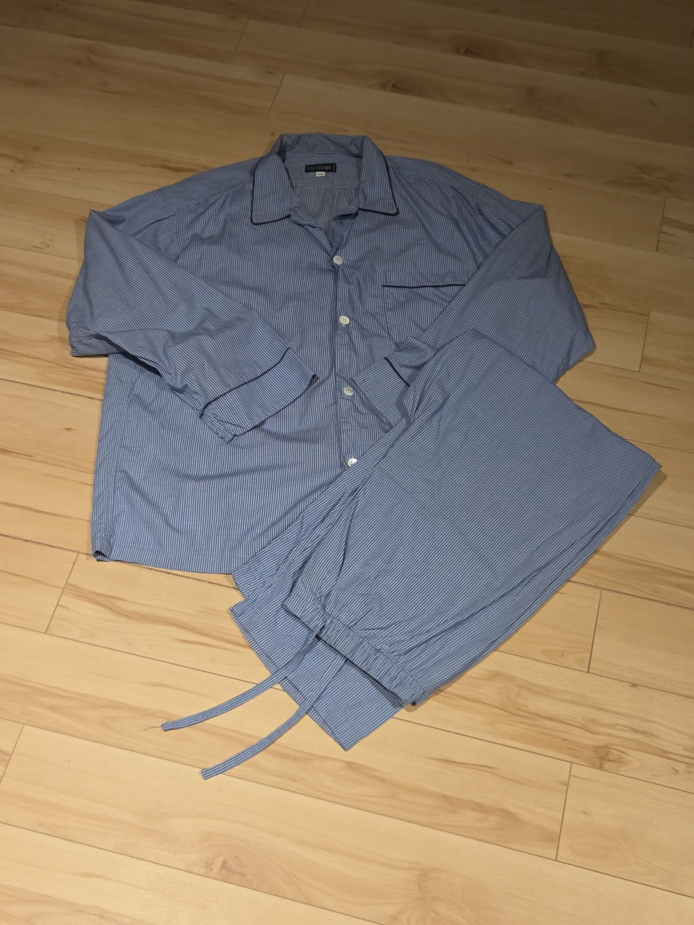 Men's Light Blue Stripe Pyjamas - Holt Renfrew